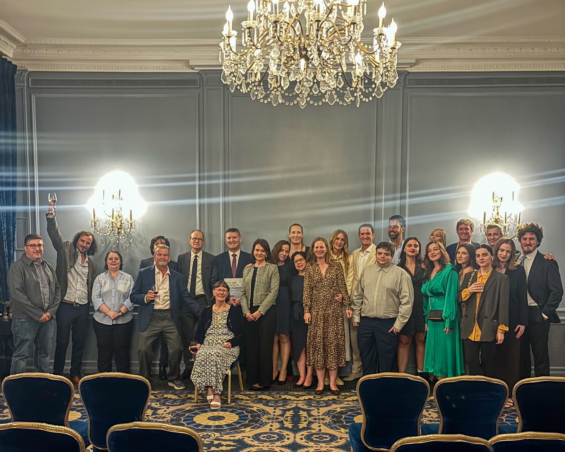 The entire Petro-Logistics team from Geneva, Houston, London, Tbilisi, Portugal and Svalbard celebrate our 45th anniversary at the Four Seasons in Geneva, Switzerland.